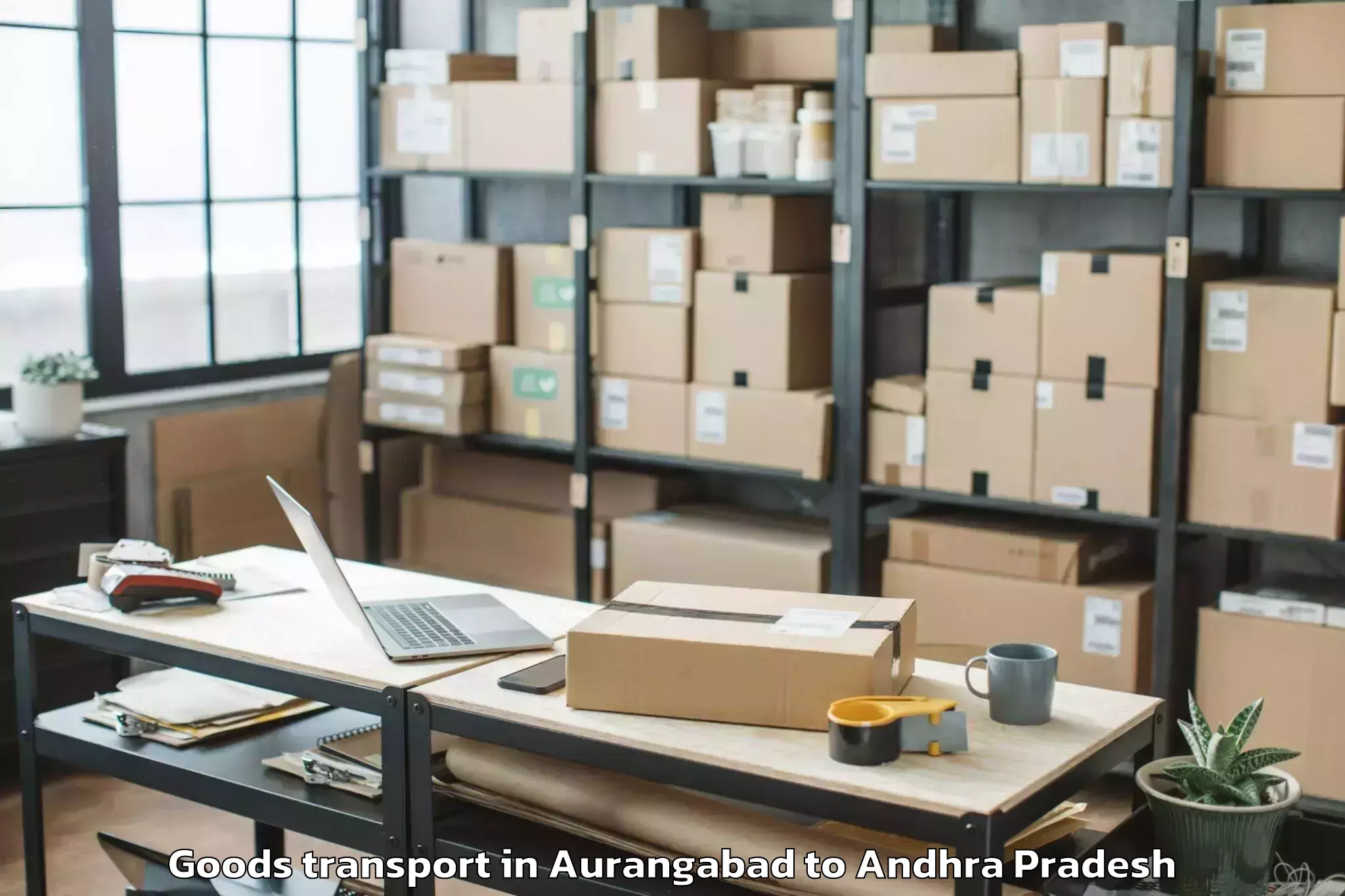 Book Aurangabad to Thamminapatnam Goods Transport Online